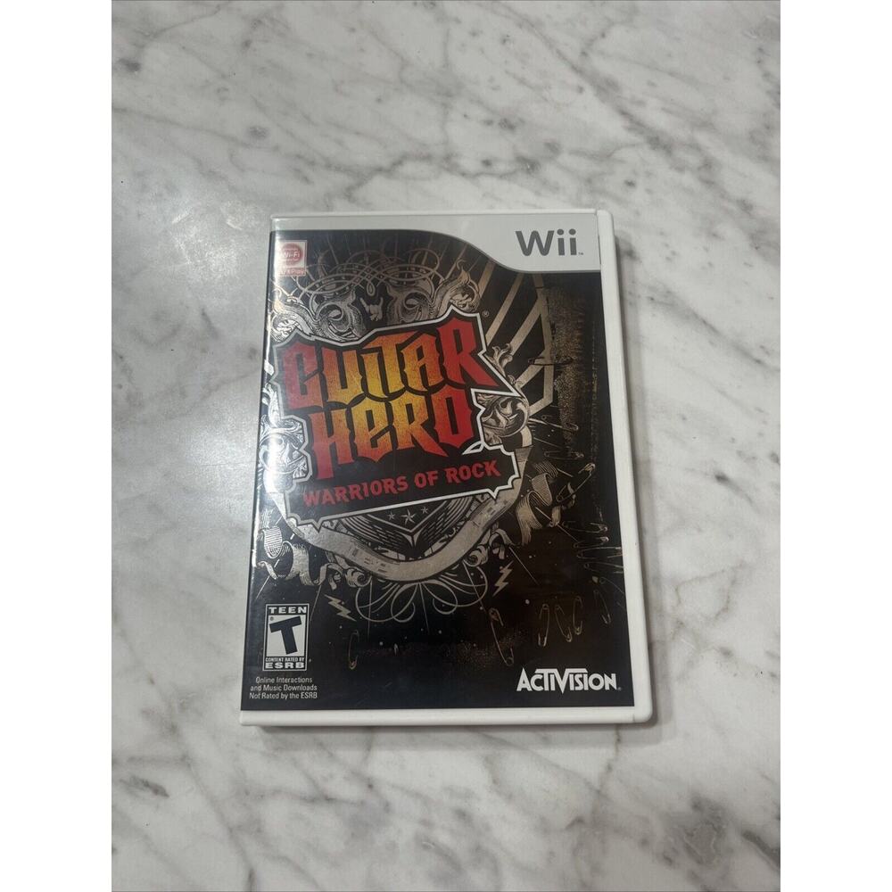 Guitar Hero - Warriors of Rock (Nintendo Wii) Complete In Box Tested